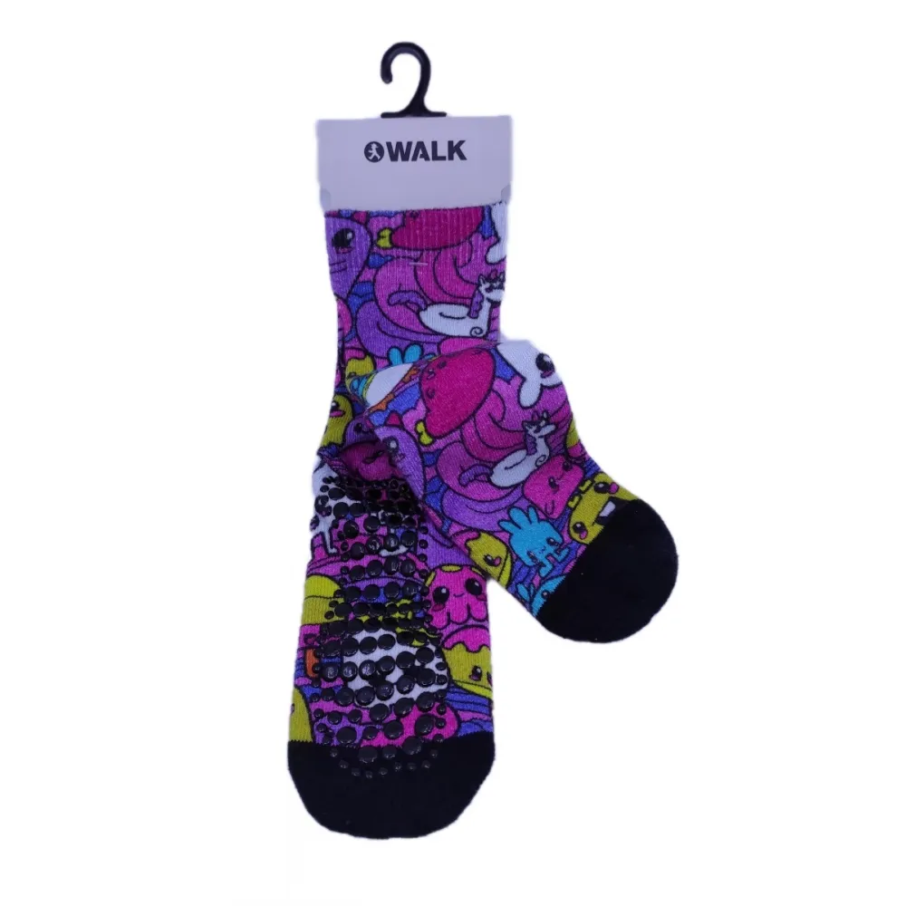 Walk printed sosete-papucei de copii cu talpa antiderapanta