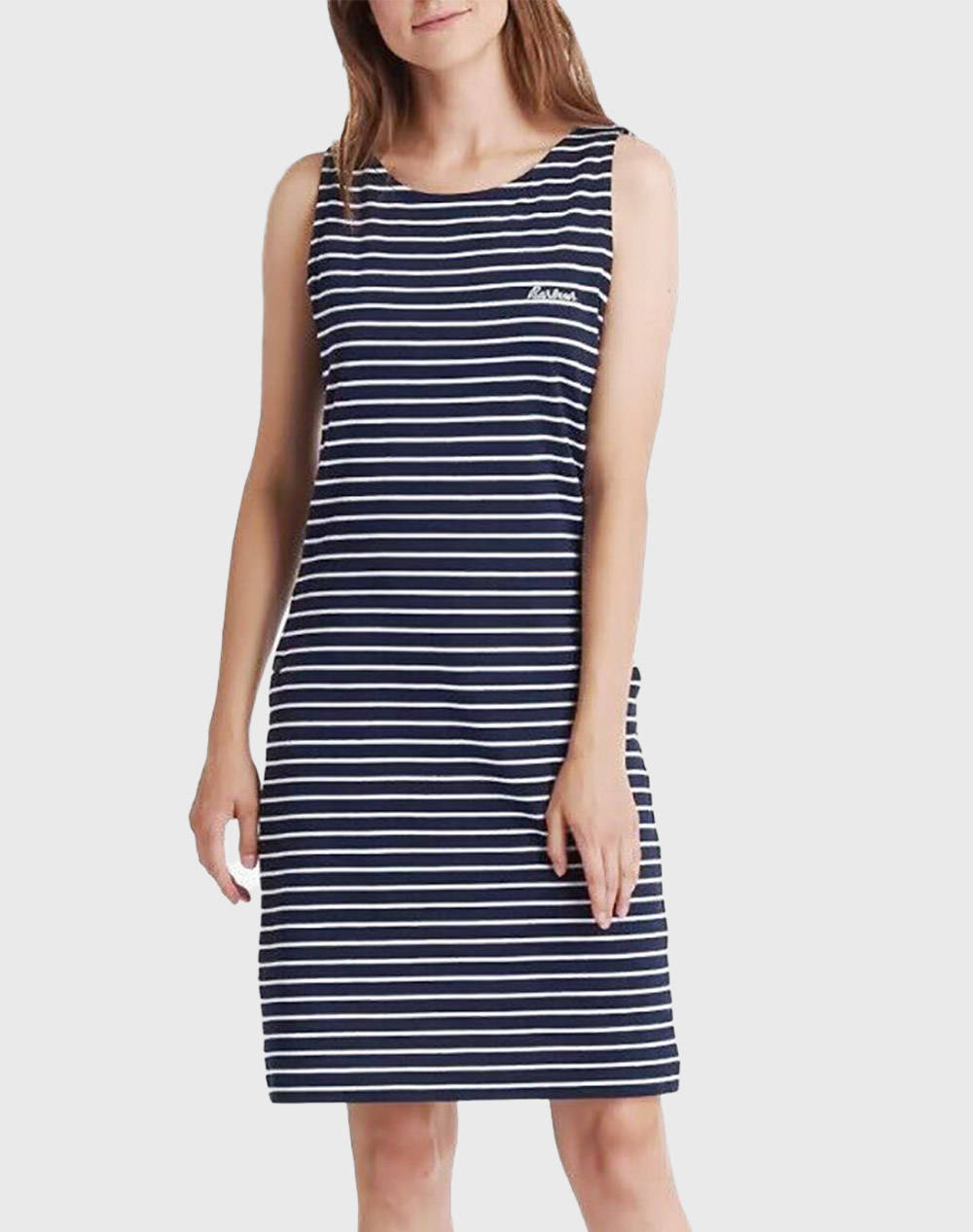 Barbour rochie dalmr stri drs navy/wh
