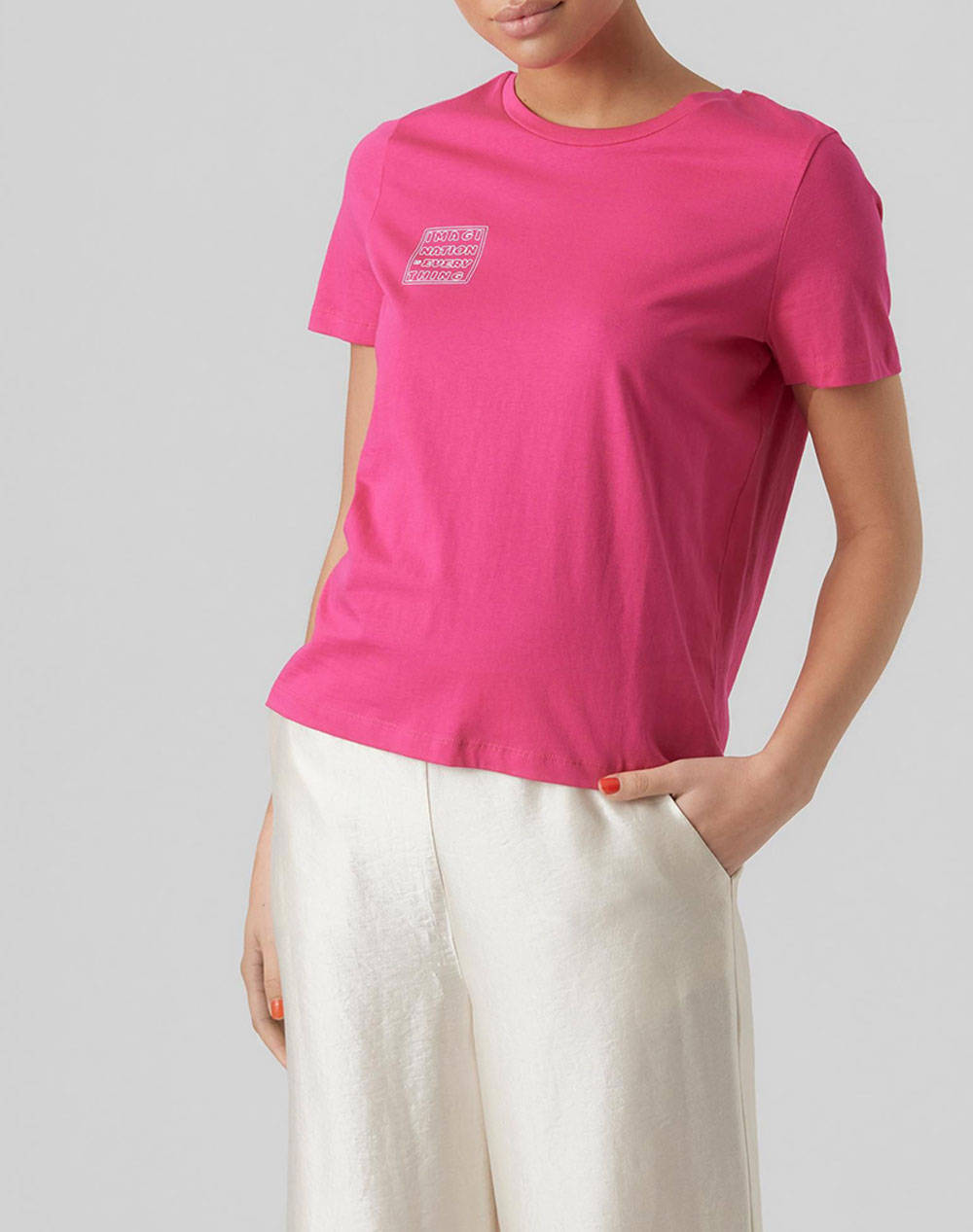 Vero moda vmeniaolly ss top box jrs