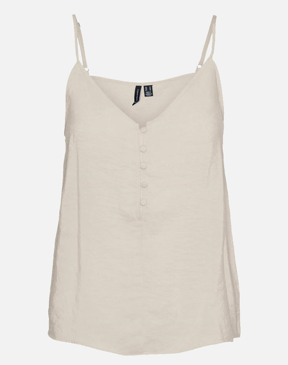 VERO MODA VMQUEENY SINGLET V-NECK TOP WVN GA