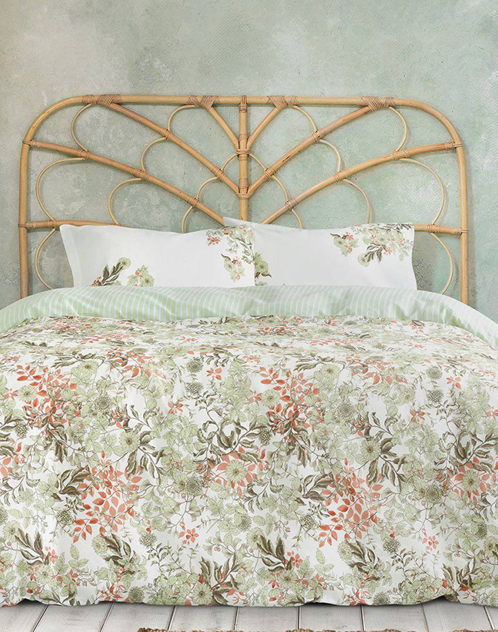 Nima set cearceaf pat cu elastic - lush (dimensiuni: 100x200+32 & 170x260 & 52x72cm.)
