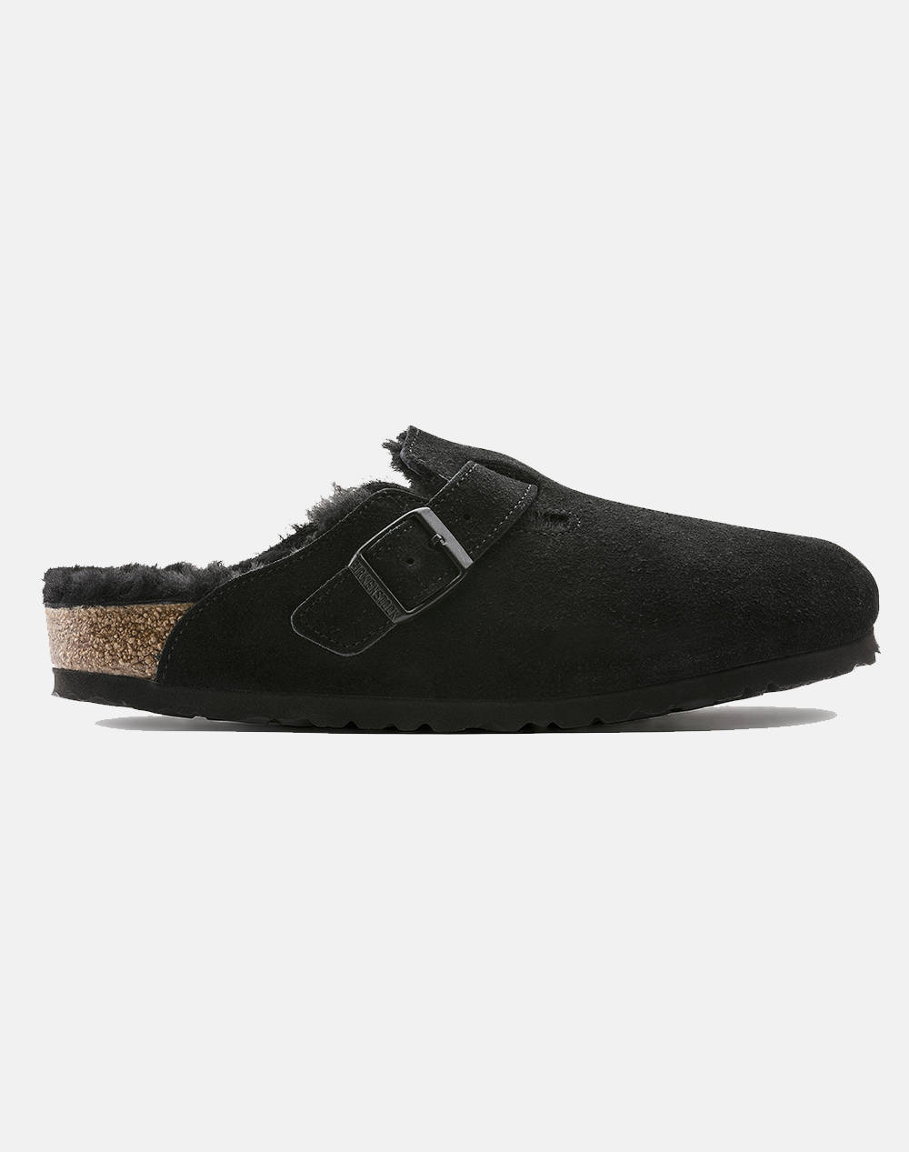 BIRKENSTOCJ LEATHER BOSTON SHEARLING LEVE BLACK LAF 35 - 46 NARROW CORE ESSENTIAL CLASSIC ADULTS LEA INCALTAMINTE UNISEX