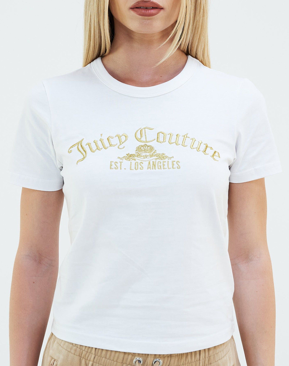 JUICY COUTURE ARCHED METALLIC NOAH T-SHIRT