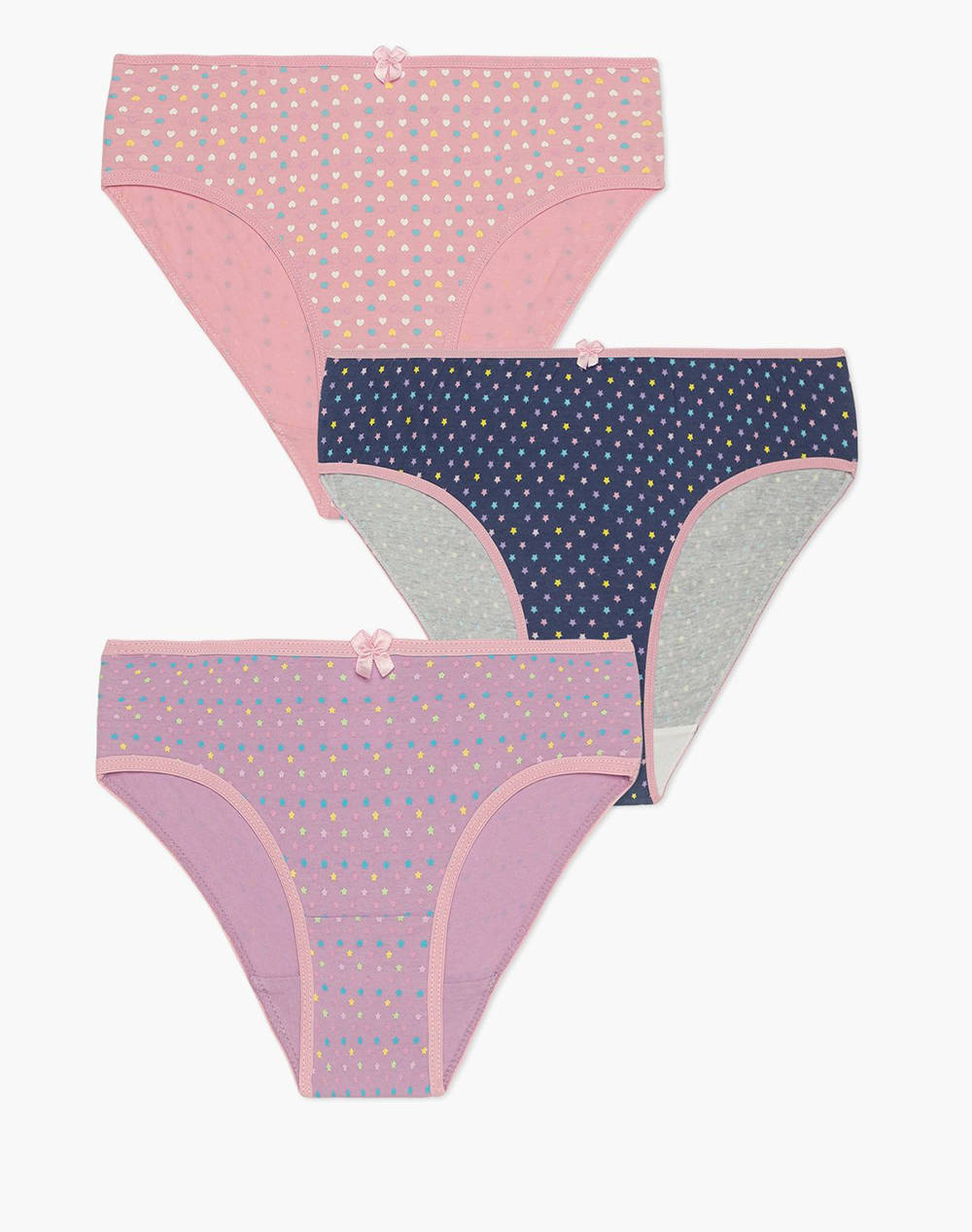 MINERVA LENJERIE INTIMA COPII 3 PIESE.HEARTS-STARS