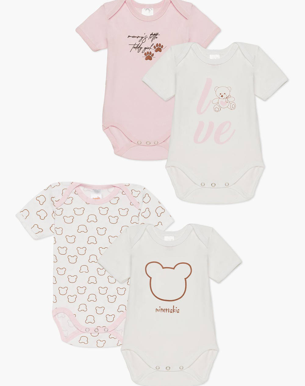 Minerva body bebe 4piese fetite teddies