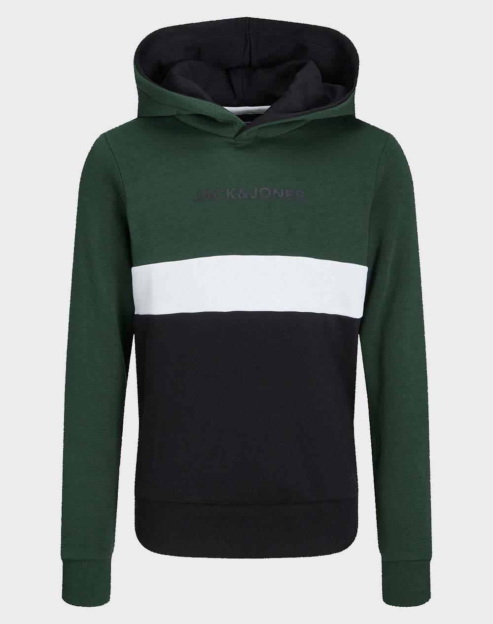 JACK&JONES JJEREID BLOCKING SWEAT HOOD SN JNR