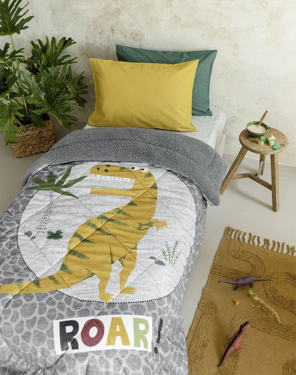 Nima patura/plapuma pat - t-rex (dimensiuni: 150 x 220 cm.)