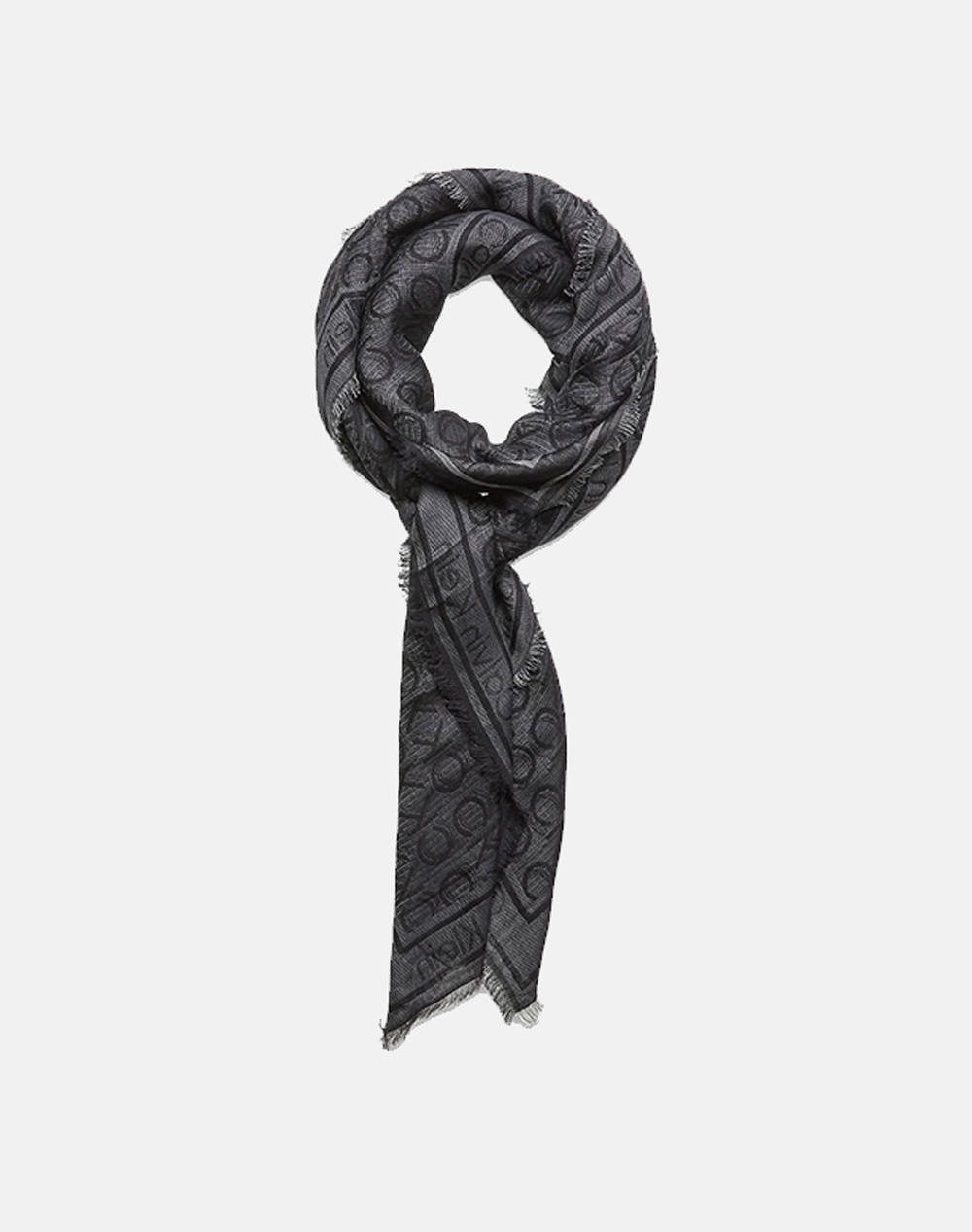 Calvin klein monogram jacquard scarf 130x130