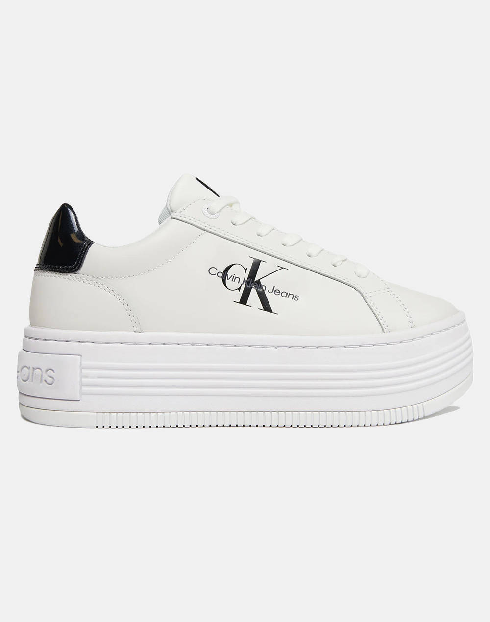 CALVIN KLEIN BOLD PLATF LOW LACE LTH ML MET