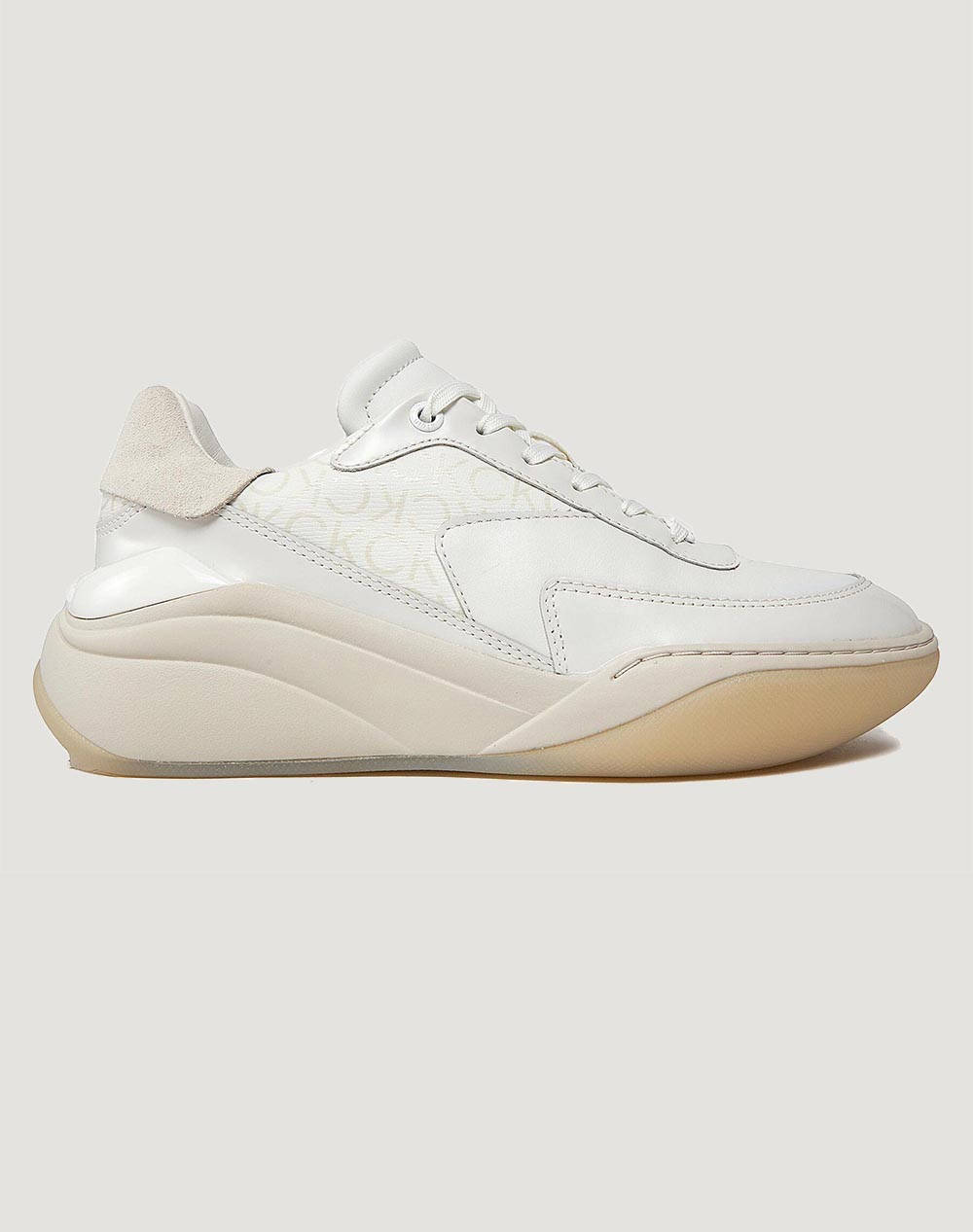 Calvin klein wedge lace up epi mono