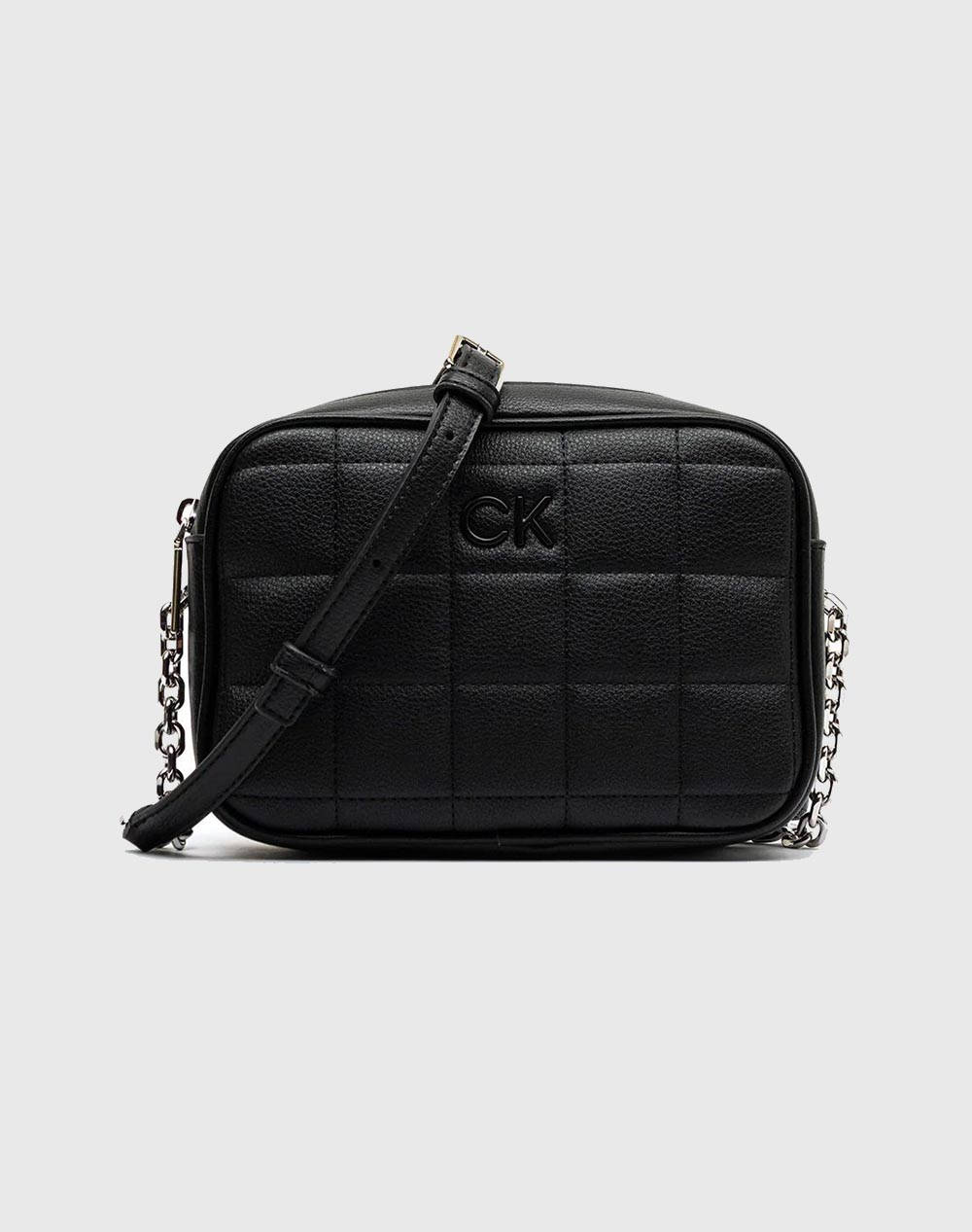 Calvin klein square quilt camera bag (dimensiuni: 14.5 x 21 x 6 cm.)