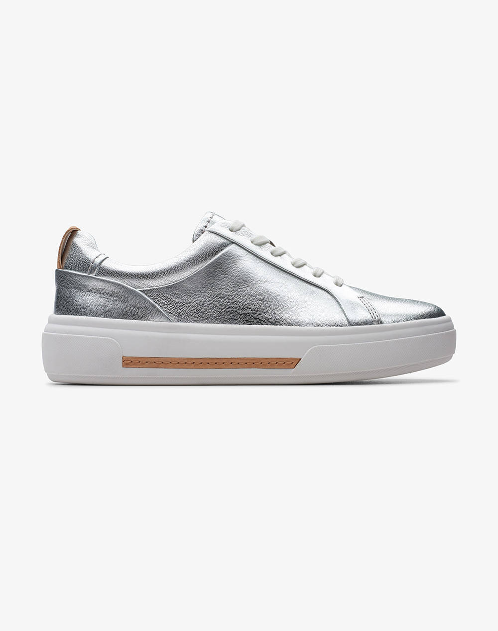 Clarks hollyhock walk silver leather