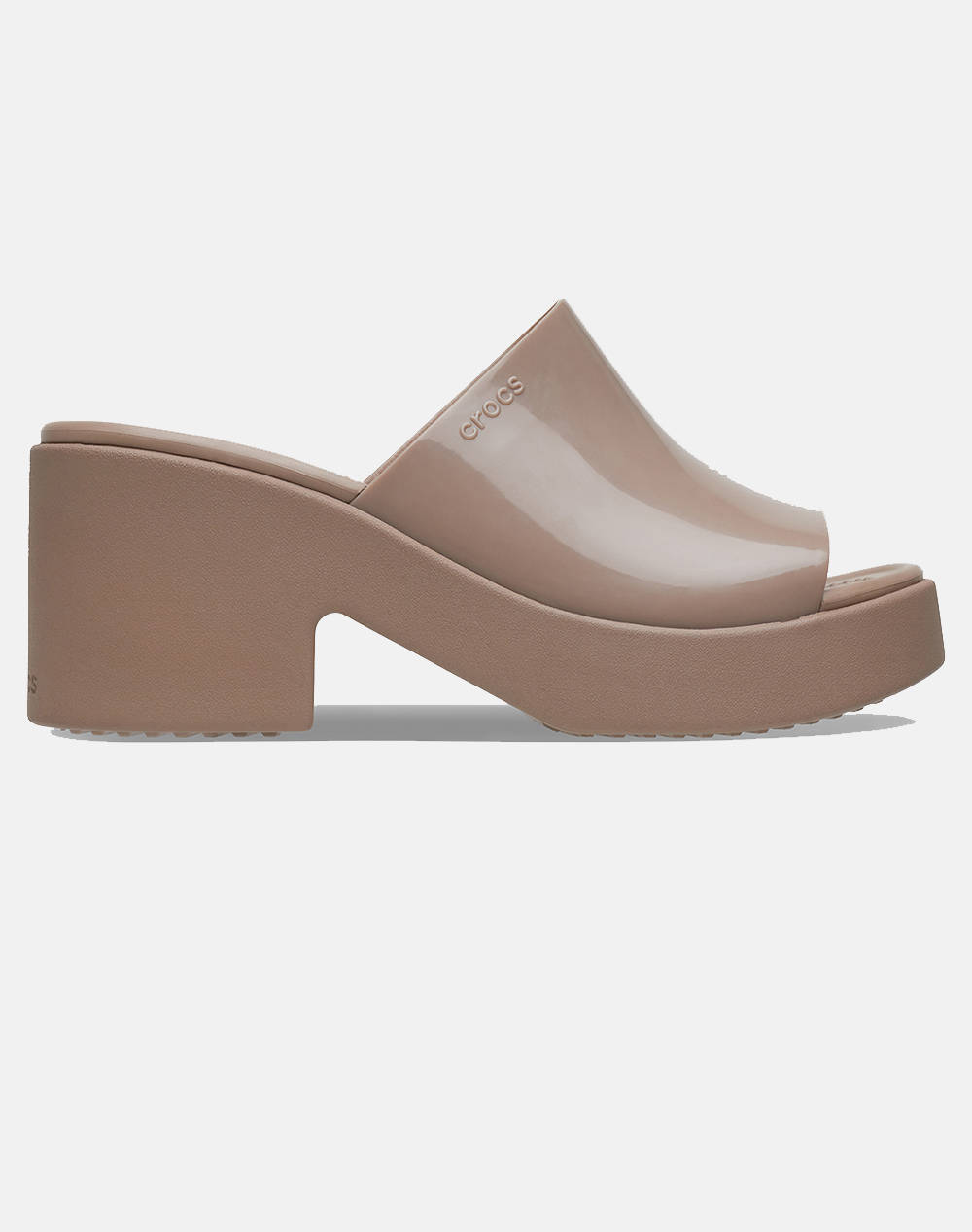 Crocs brooklyn slide high shine heel
