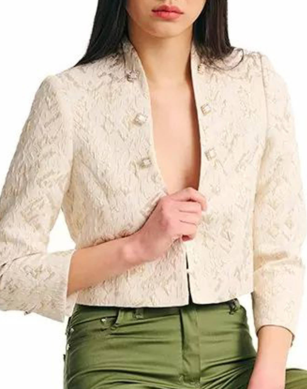 Forel sacou crop de dama
