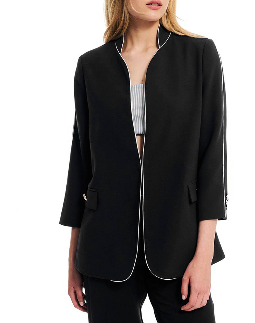 Forel blazer cu guler mao