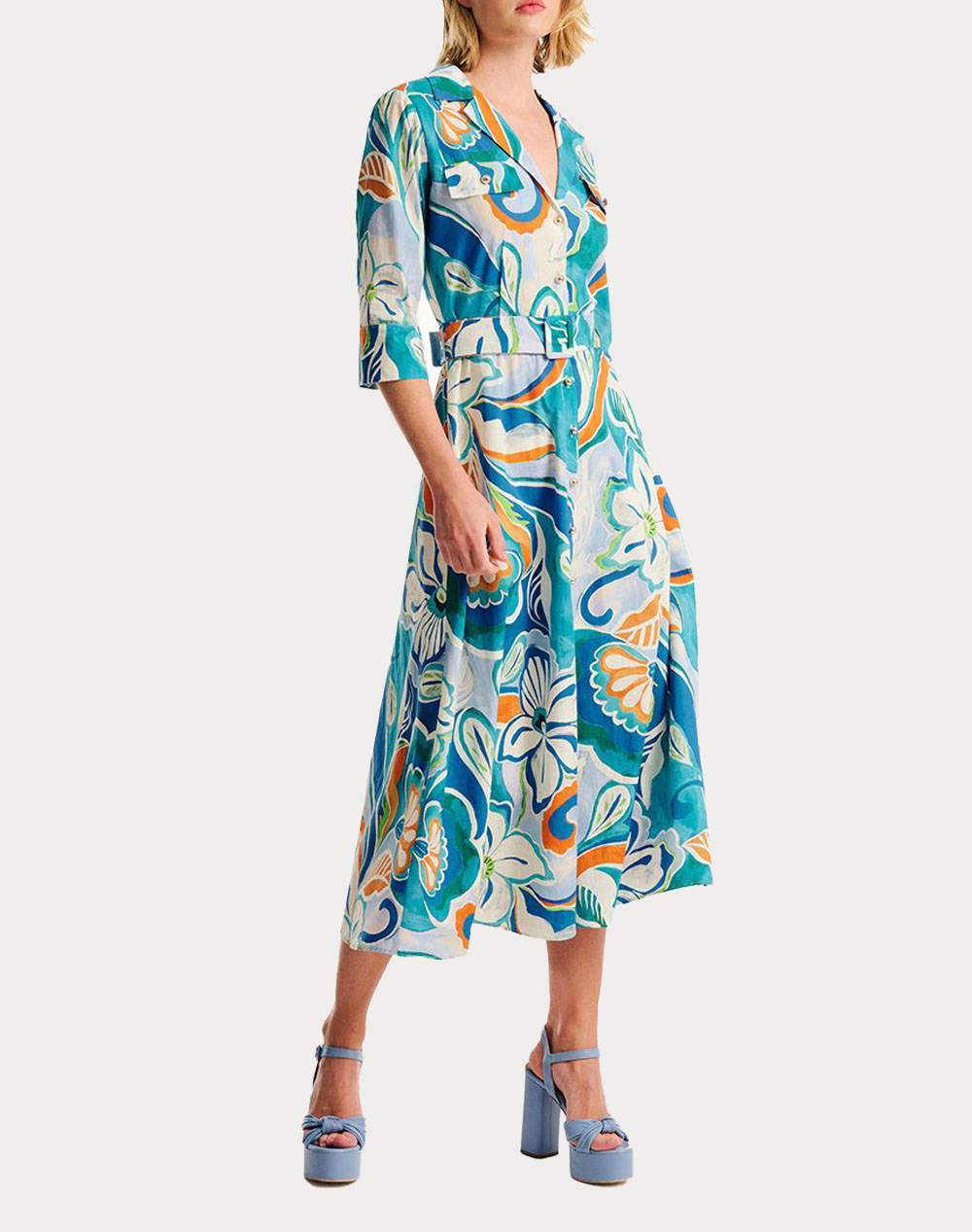 Forel rochie imprimata