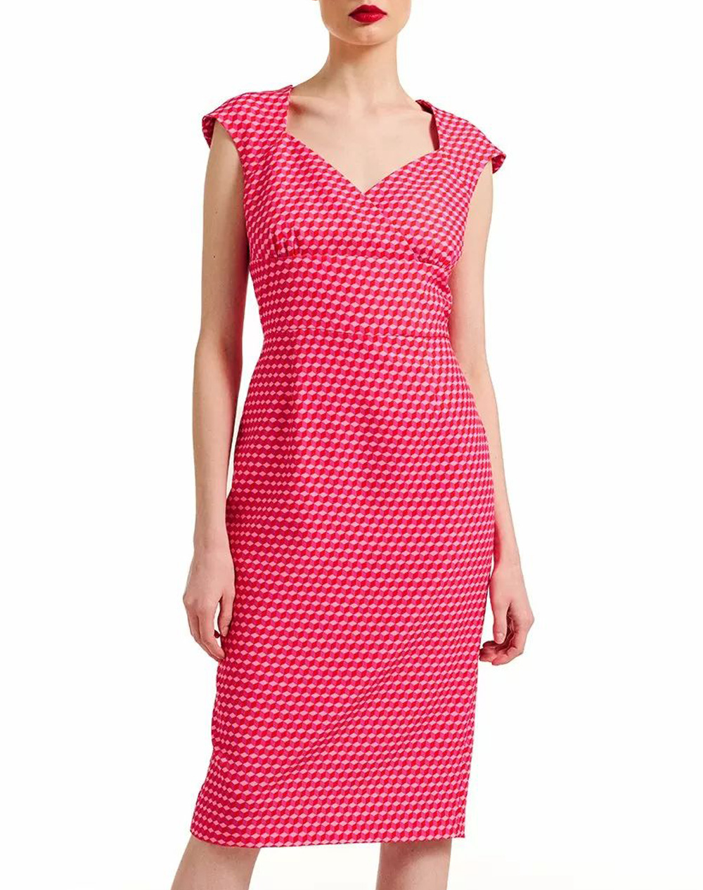 Forel rochie pencil midi imprimata