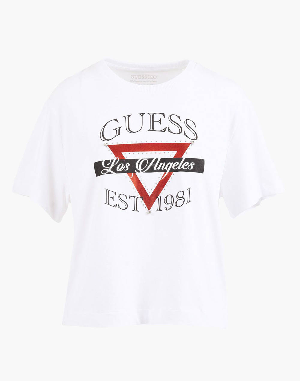 GUESS SS CN BOXY TRIANGLE TEE BLUZA DE DAMA