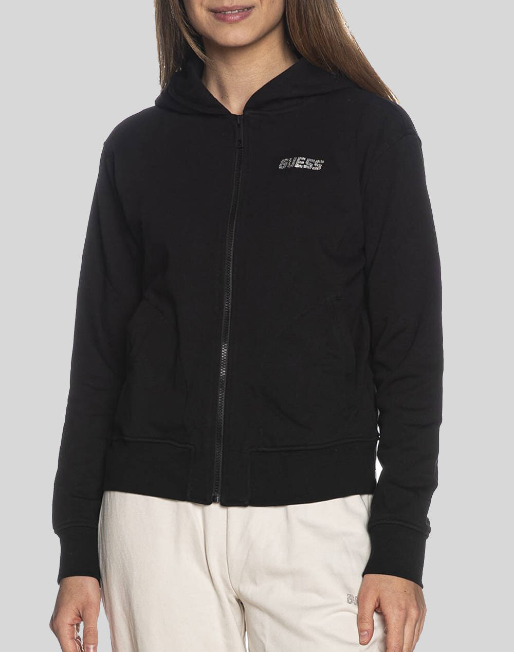 Guess eleanora full zip sweatshirt hanorac de dama