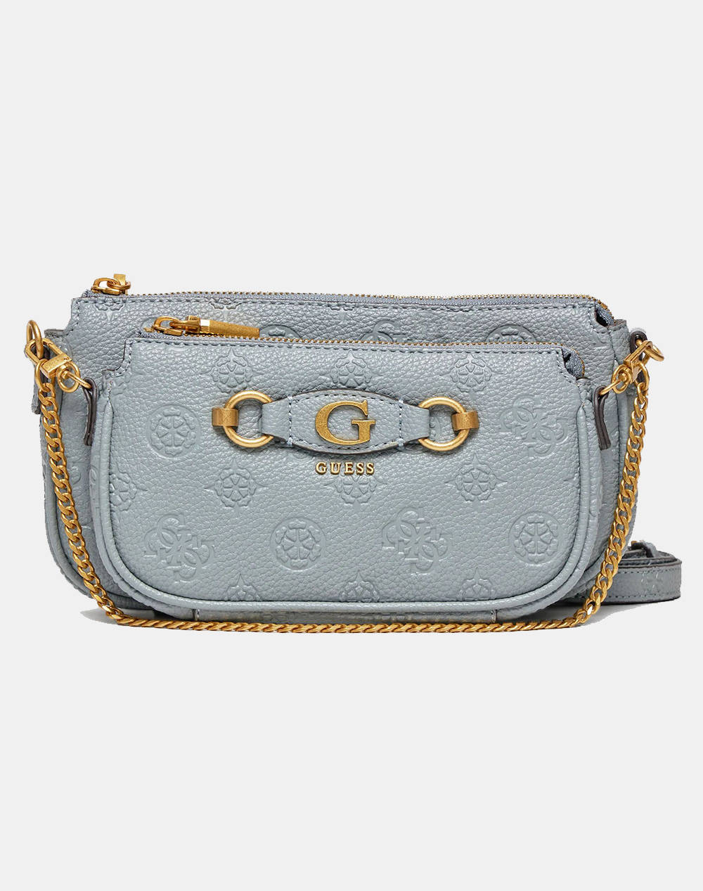Guess izzy peony dbl pouch xbody (dimensiuni: 24 x13 x 5 cm.)
