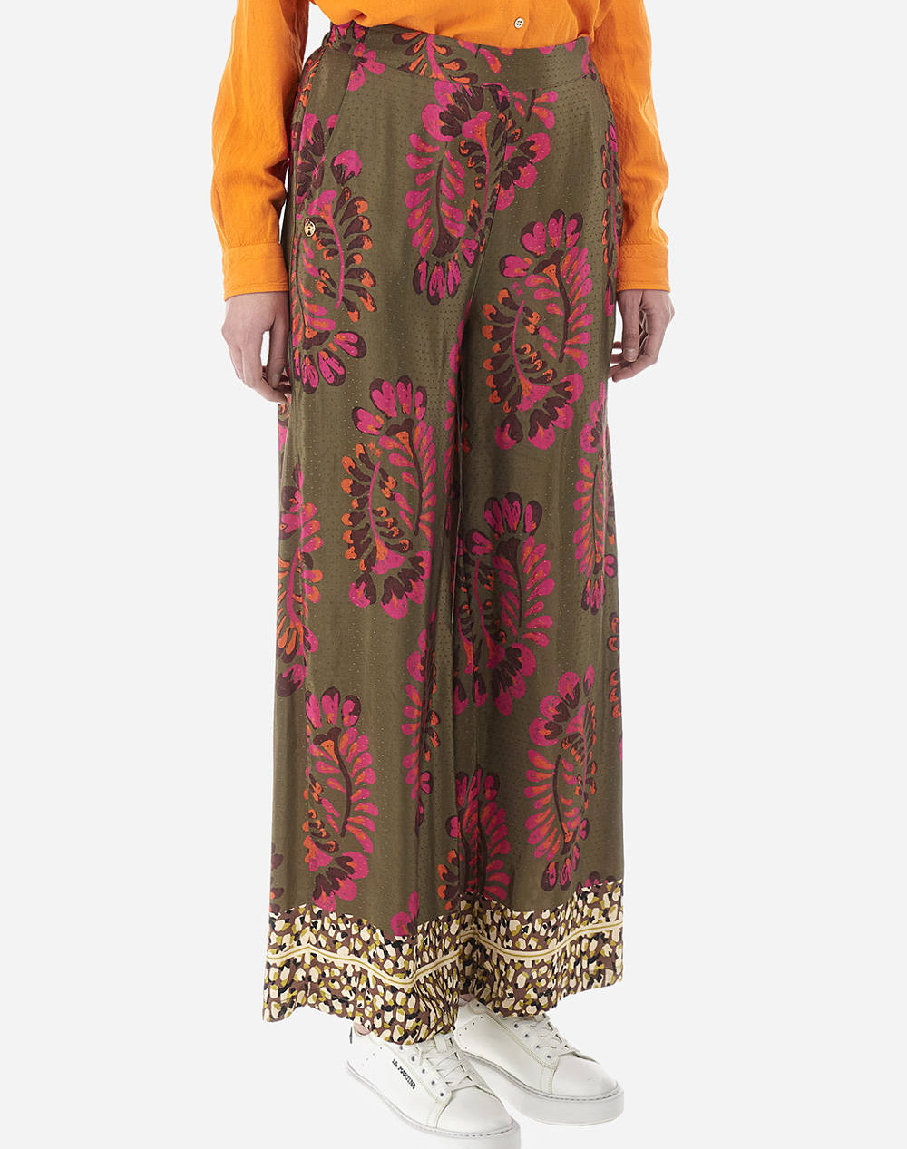 La martina pantaloni woman trousers printed diamond