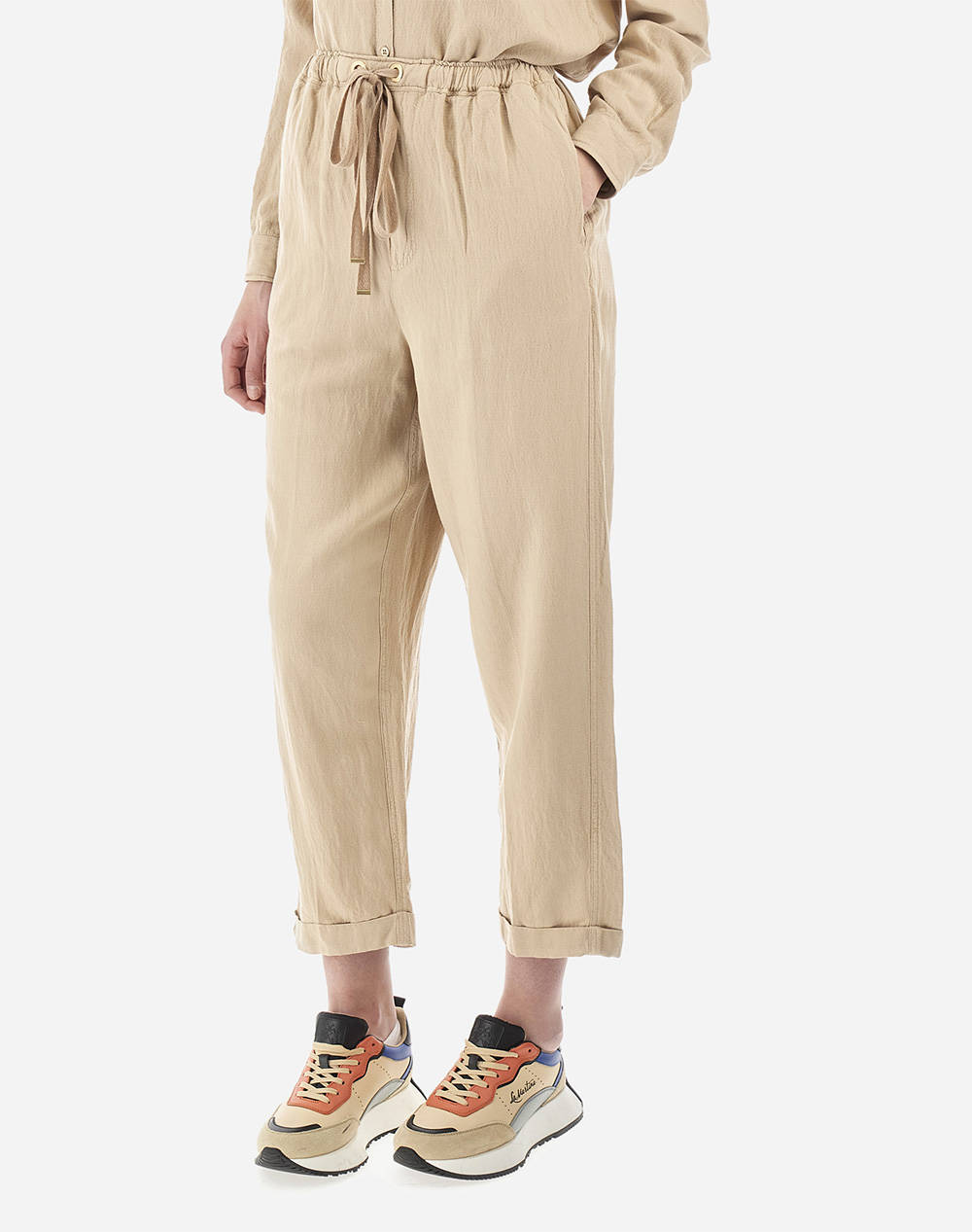La martina pantaloni woman trousers oxford viscoli