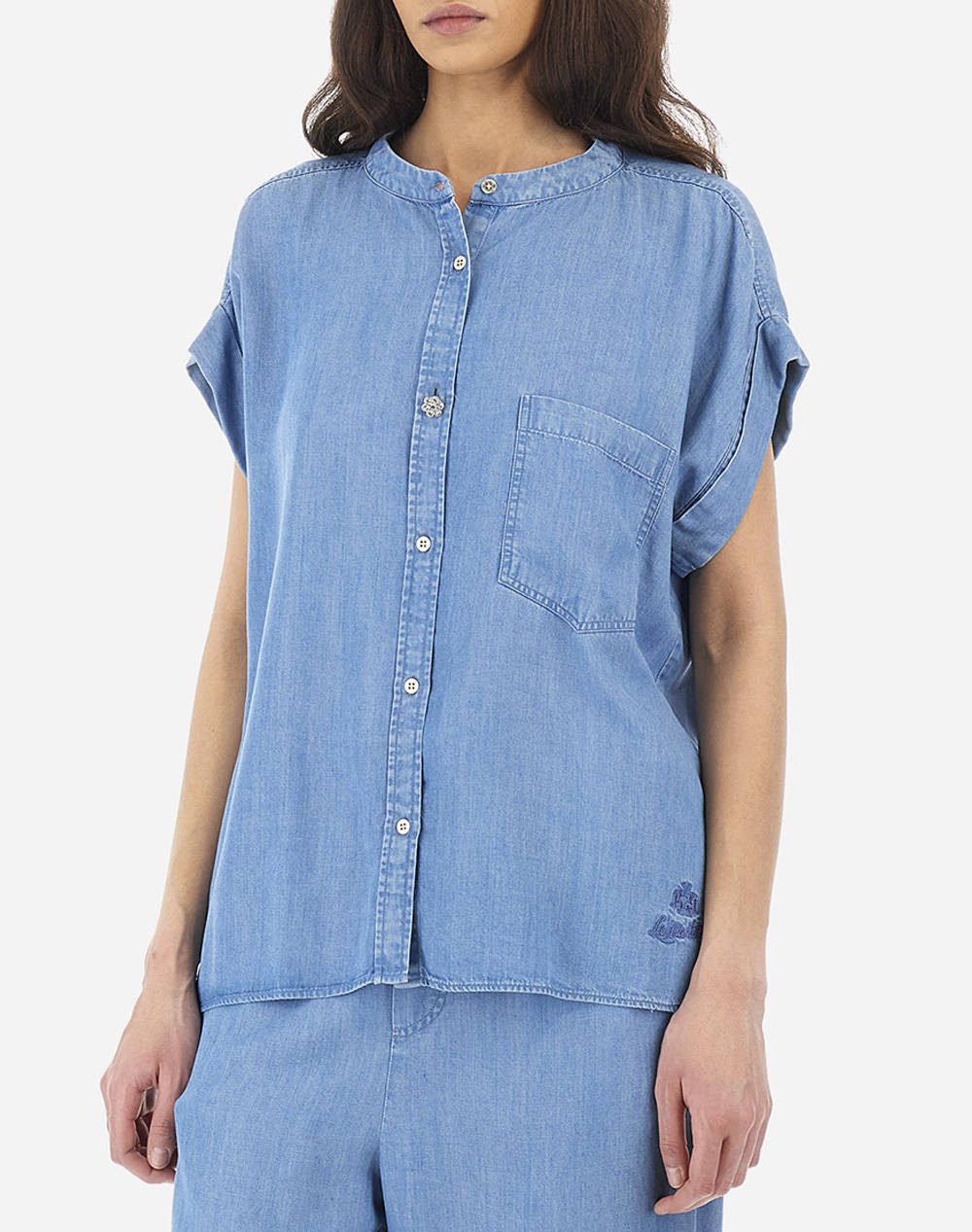 LA MARTINA CAMASA WOMAN SHIRT S/S LIGHT LYOCELL