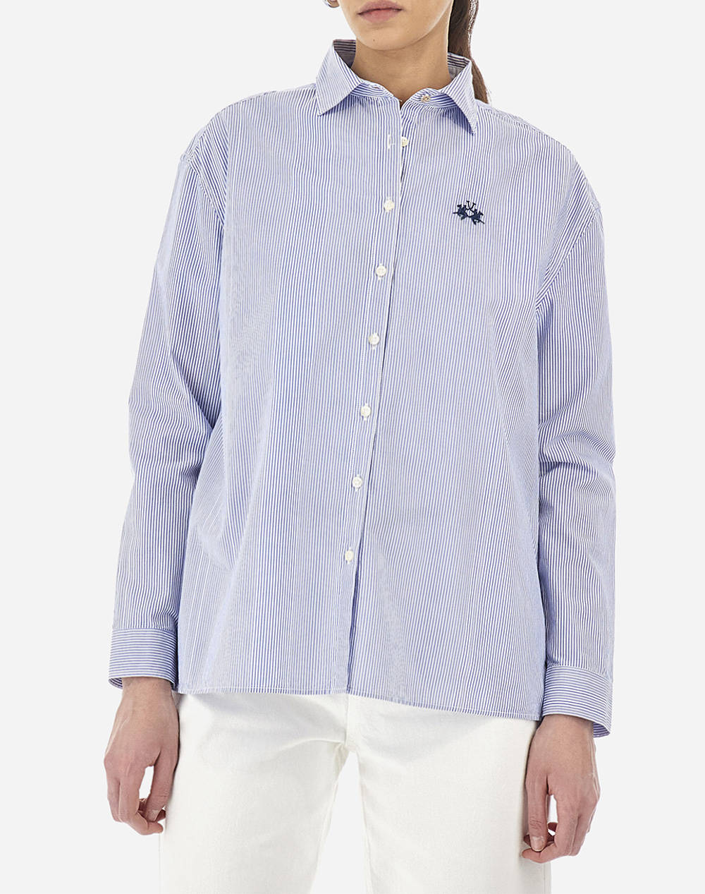 La martina camasa woman shirt l/s striped poplin