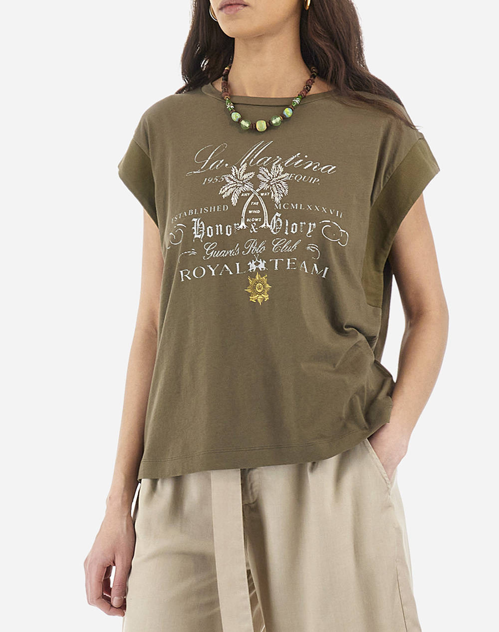 La martina bluza t-shirt xΜ woman t-shirt s/s 40/1 cotton