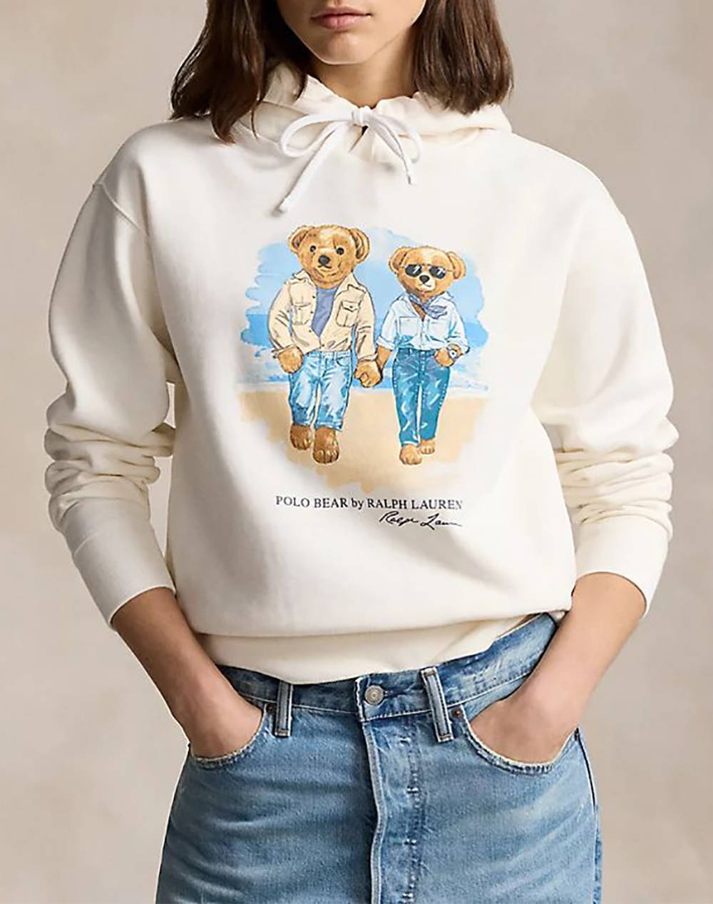 RALPH LAUREN RR BEAR HD-LONG SLEEVE-SWEATSHIRT