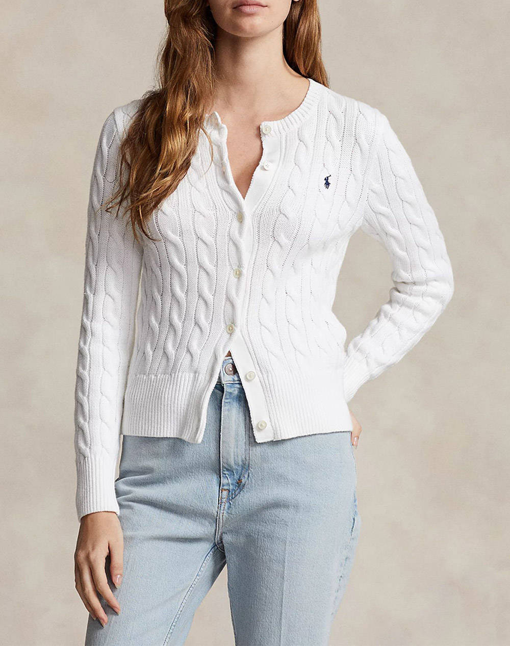 Ralph lauren cttncblcardi-long sleeve-cardigan