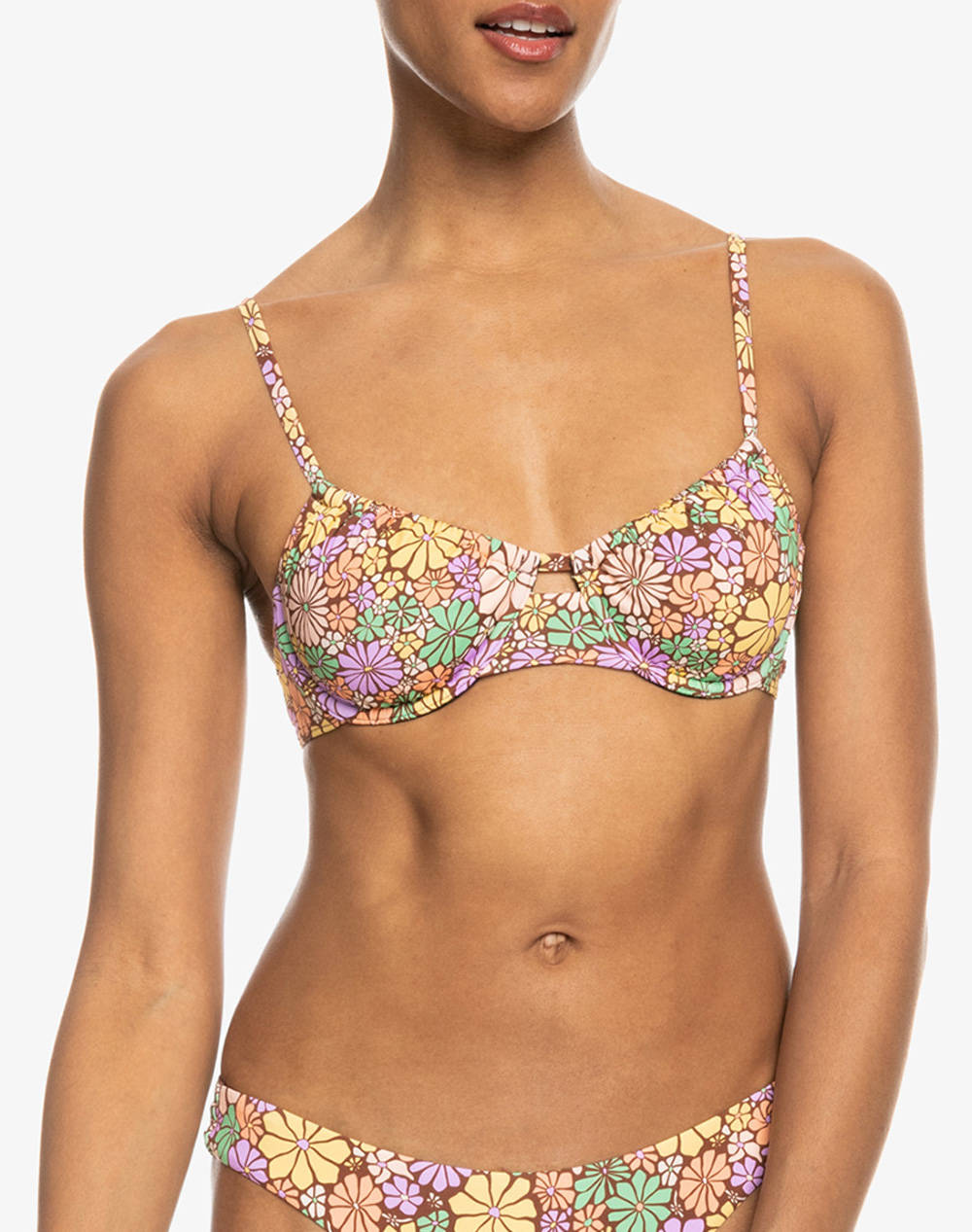 Roxy all about sol uw bra costum de baie de dama