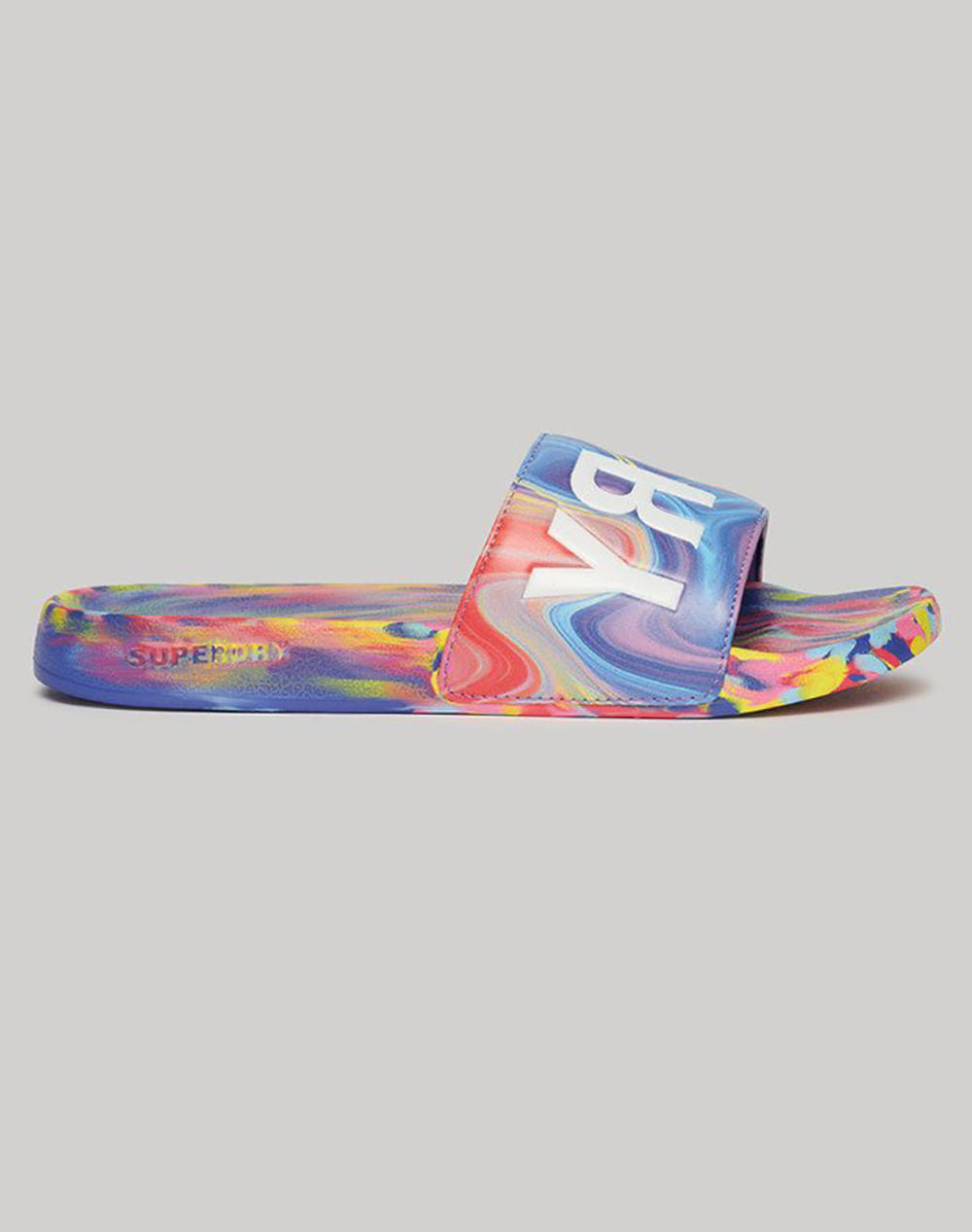 SUPERDRY D2 SDRY MARBLE VEGAN POOL SLIDE INCALTAMINTE DE DAMA