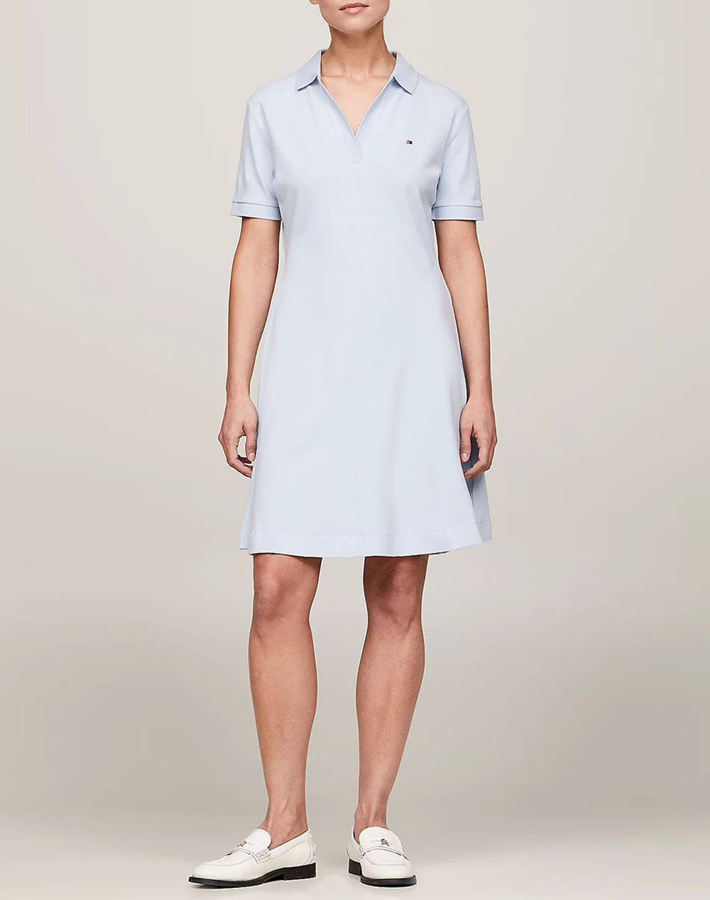 Tommy hilfiger f&f open plckt lycll polo drs ss