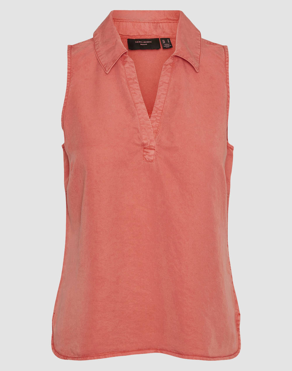 VERO MODA VMHARPER SL COLLAR SHORT TOP GA