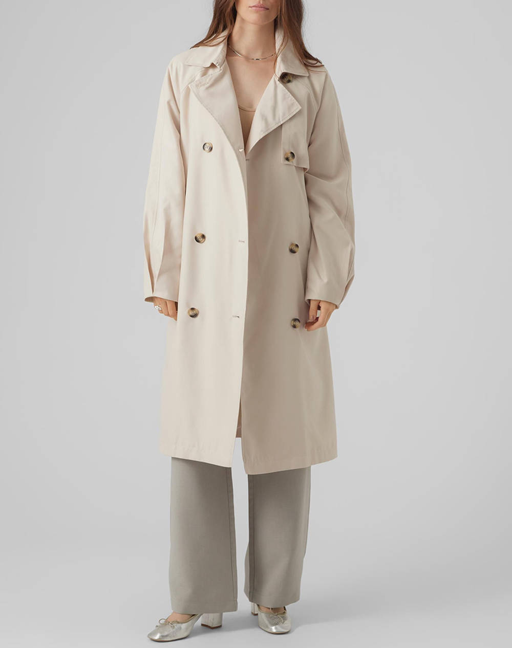 Vero moda vmdoreen long trenchcoat boos