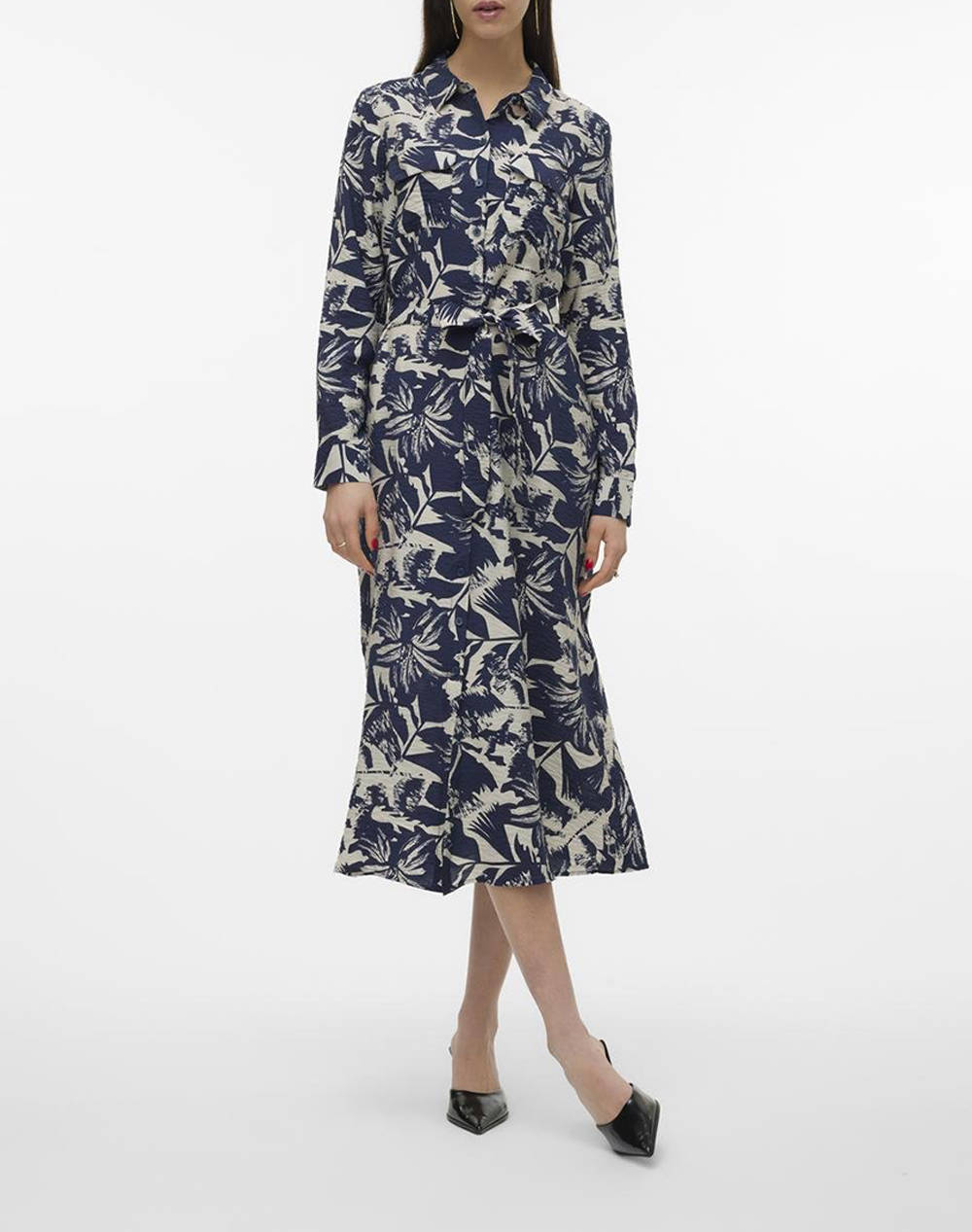 Vero moda vmjosie ls pocket 7/8 dress wvn ga