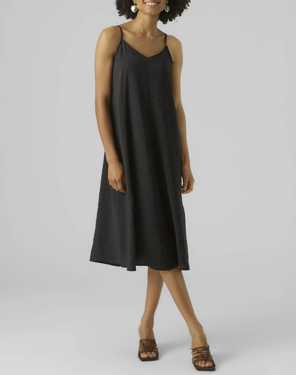 Vero moda vmqueeny calf singlet drees wvn ga