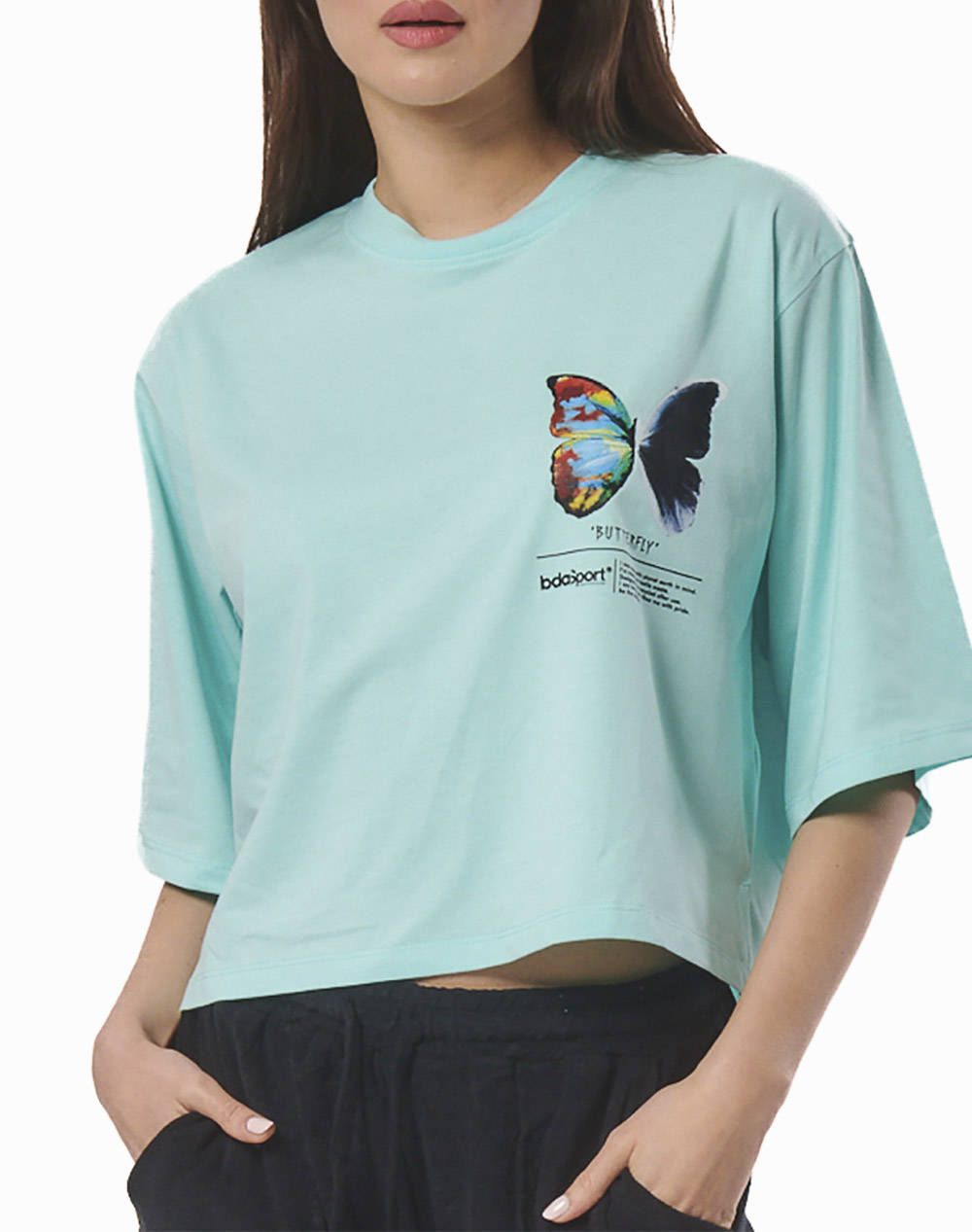 Body action women''s relaxed fit graphic t-shirt