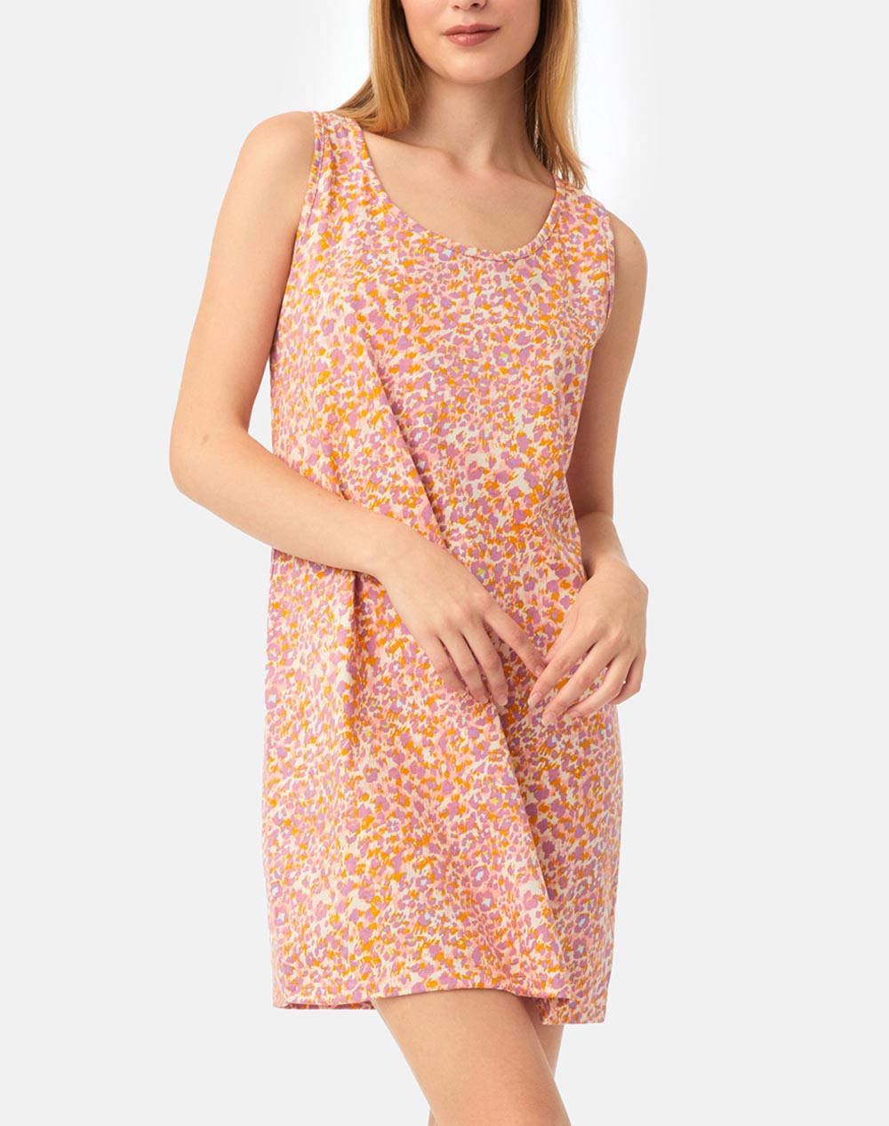 Minerva camasa de noapte de dama print animal s24