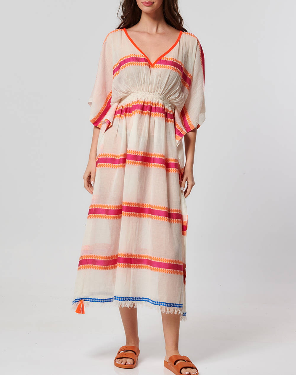 Amor stripped long dress