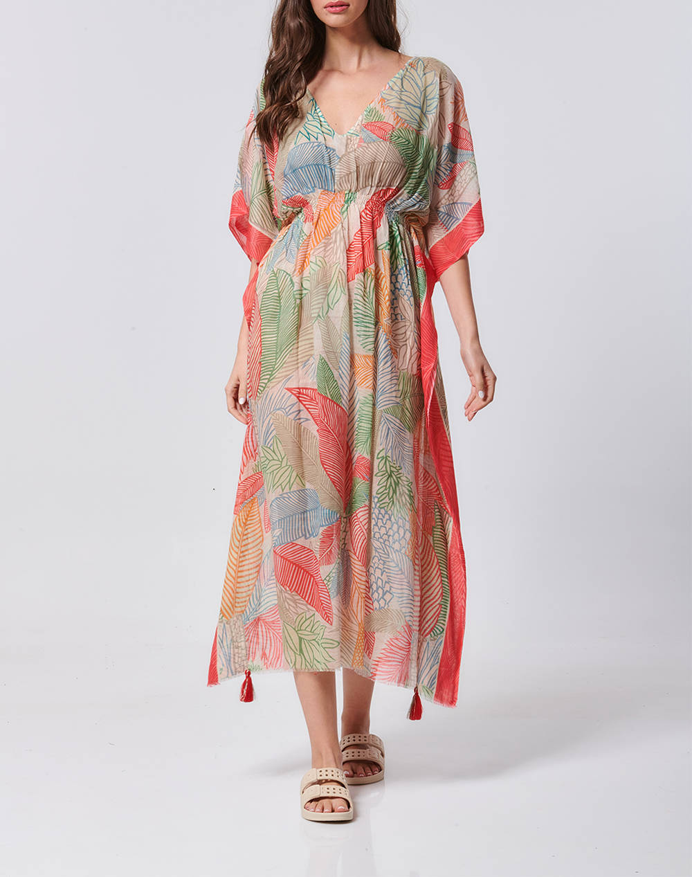 Amor printed long dress