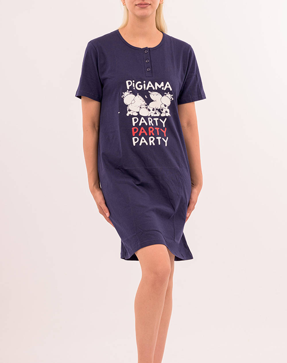 Cottonmania 15609 crazy farm camasa de noapte de dama. pijama party