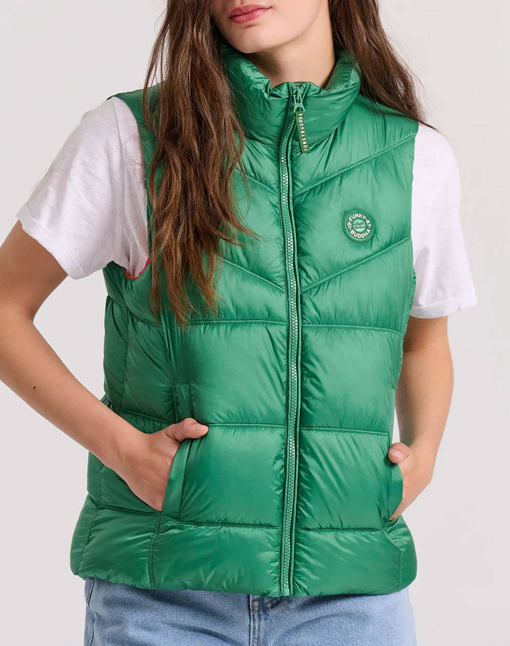 Funky buddha vesta de dama, cu design matlasat