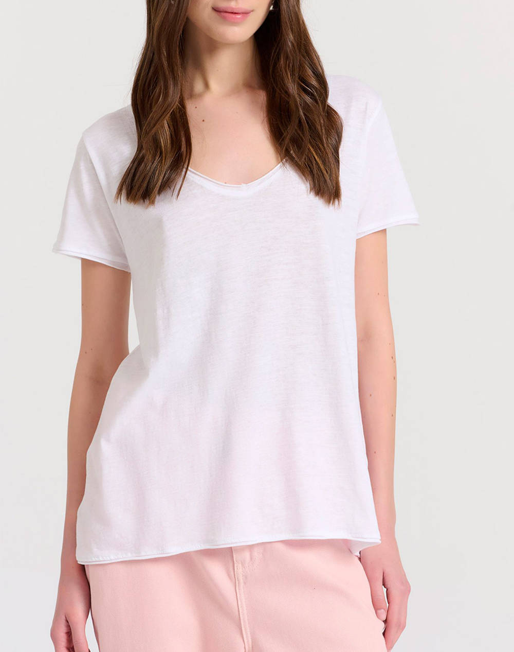 Funky buddha t-shirt de dama v-neck the essentials