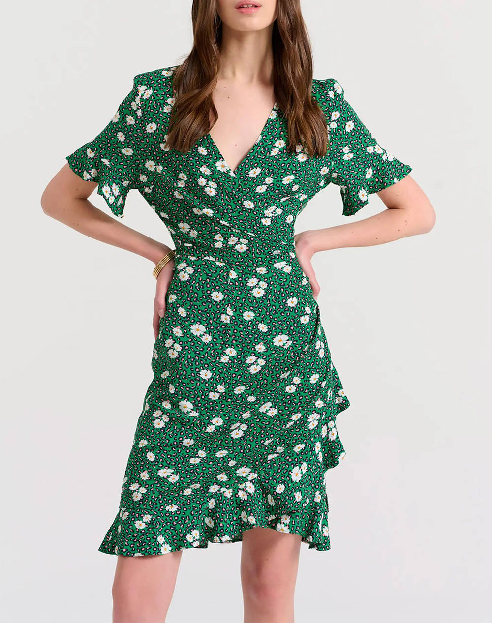 Funky buddha mini rochie cu all over model tiparit