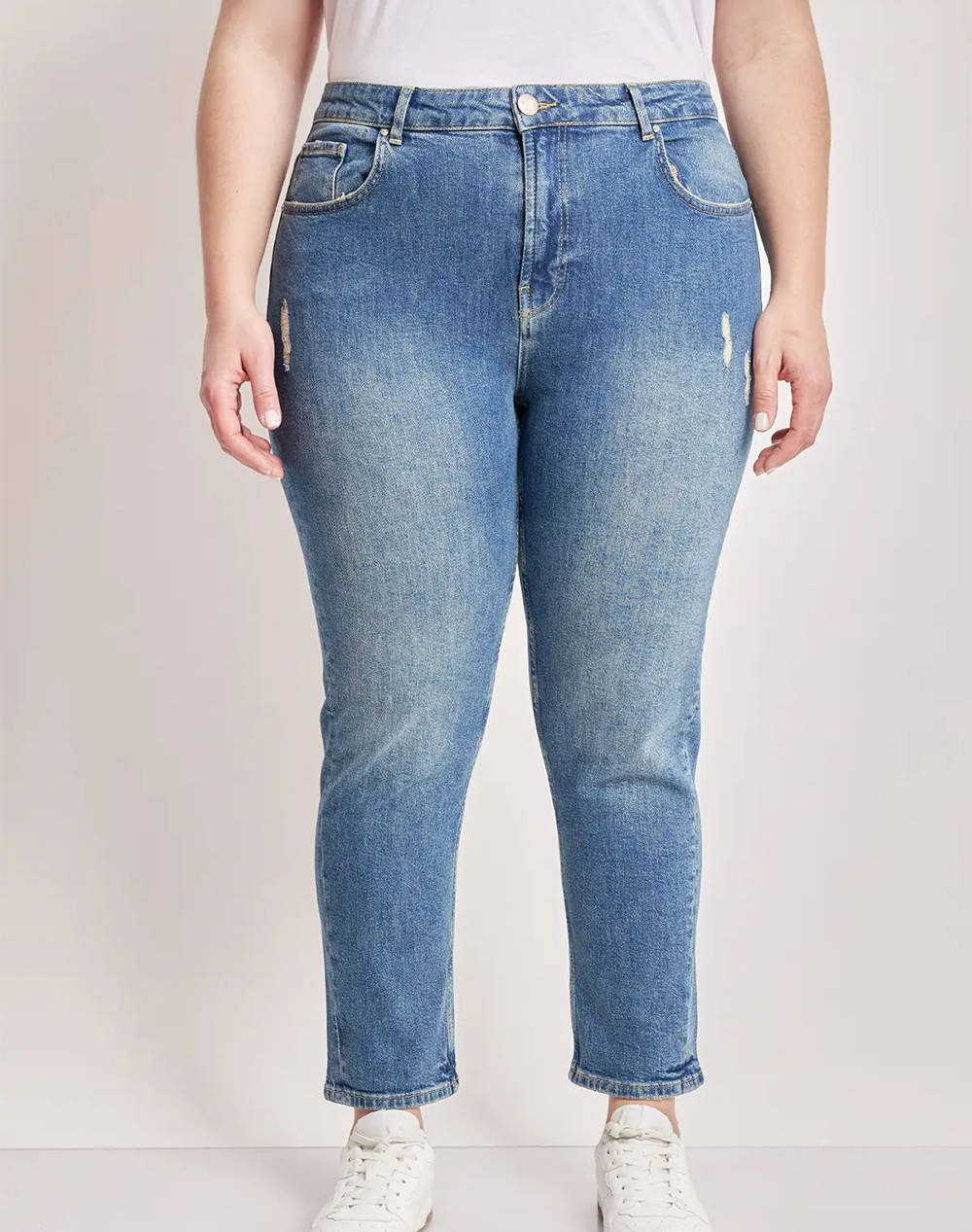 Parabita pantaloni de blugmom fit
