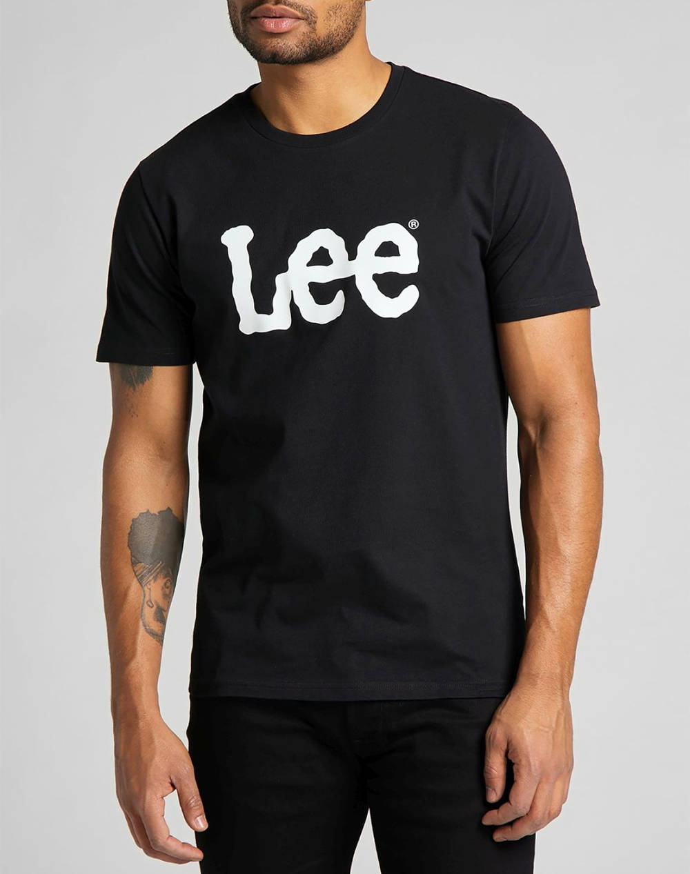 Lee wobbly logo tee black