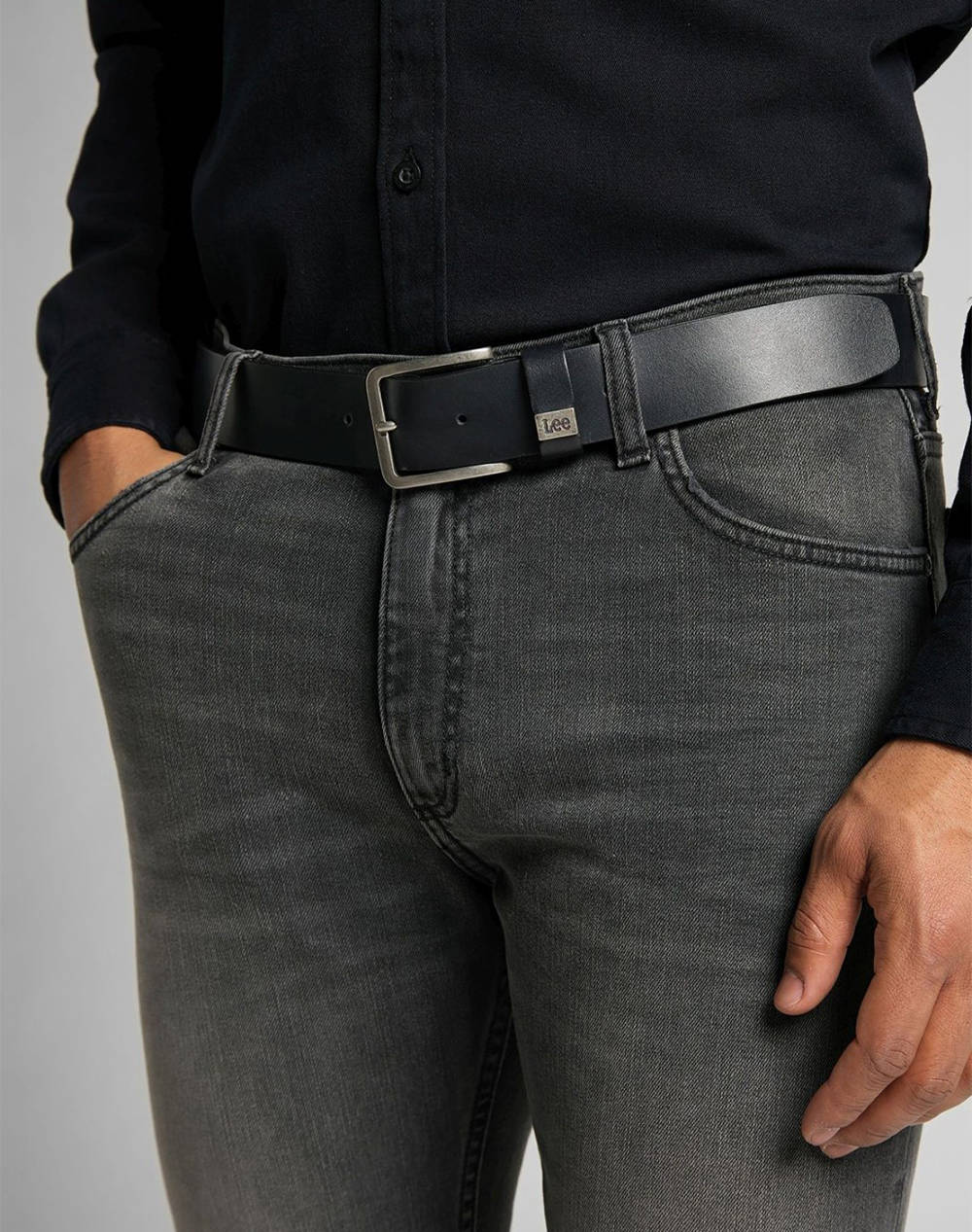 Lee small logo belt black
