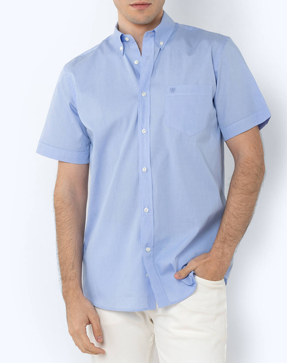 The bostonians camasa poplin regular fit minicheck poplin button-down regular fit